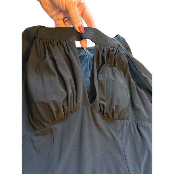 Adrianna Papell Cape Dress- Size 8 - Picture 10 of 16